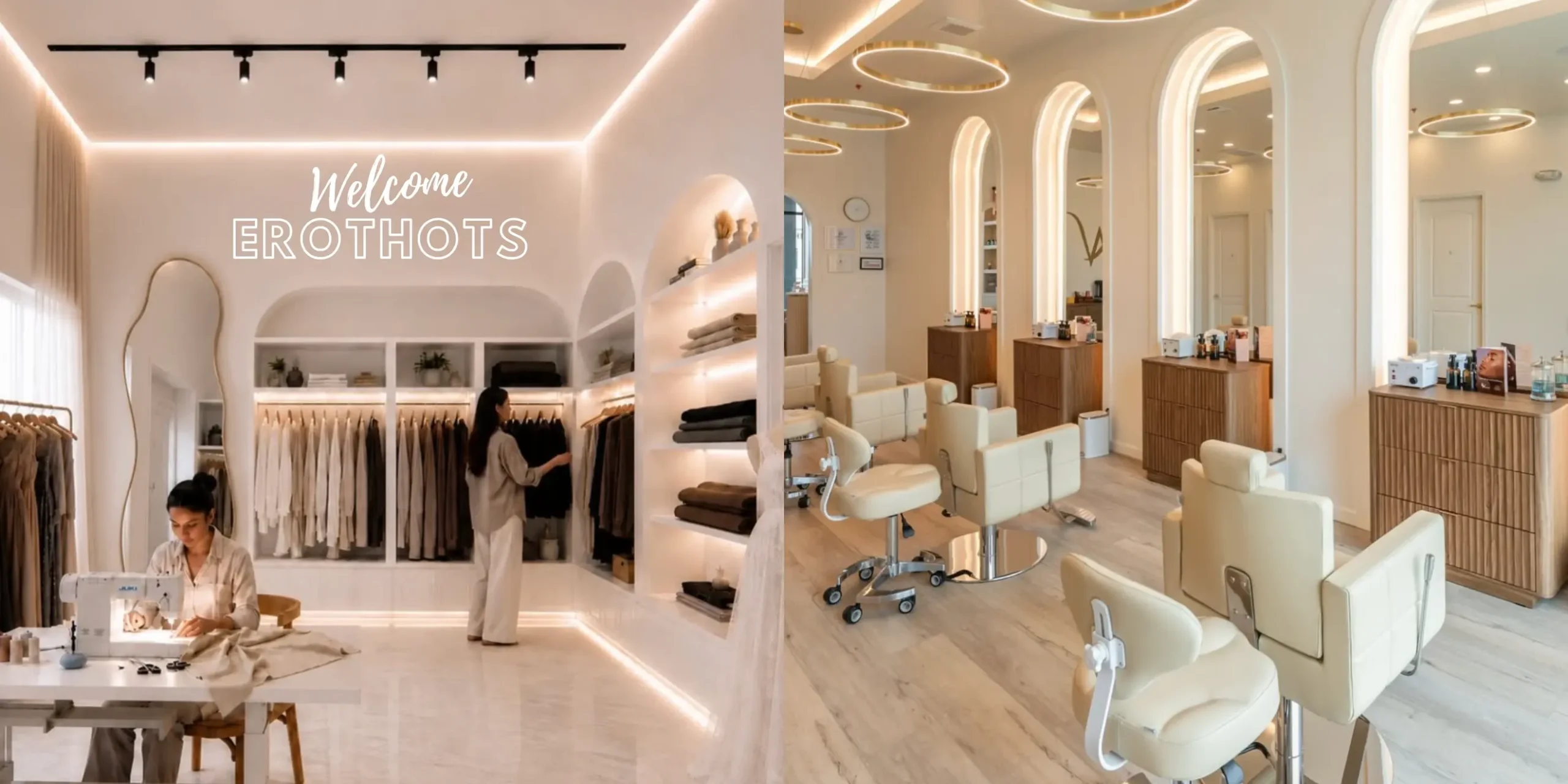 Inside the Erothots studio where the fashion workroom meets the beauty salon