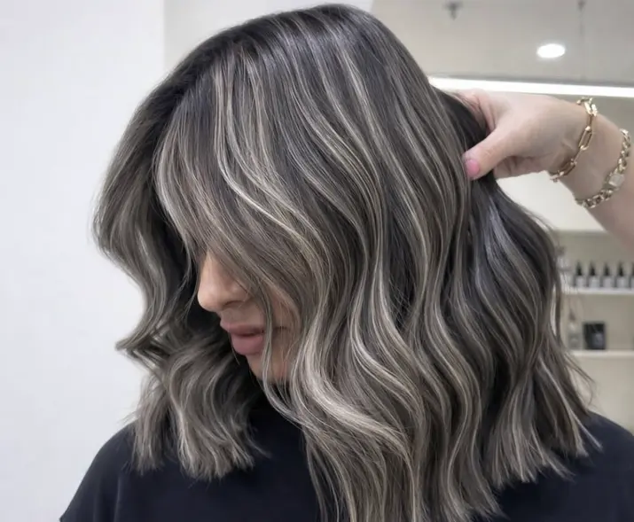 Babylights and foilyage combining foils with hand painting