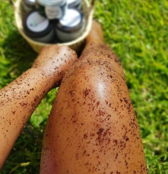 Salt and sugar scrub preparations at the Erothots beauty salon