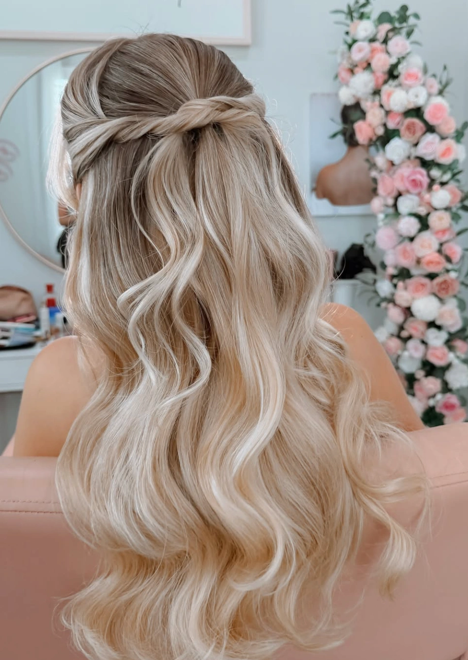 Bridal hair styling trial at Erothots in Manassas VA