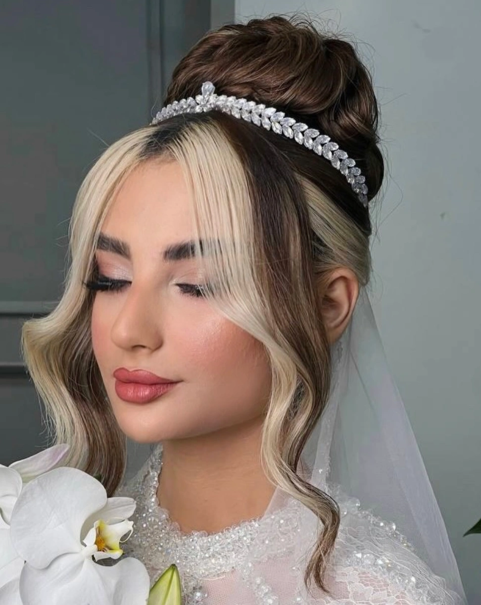 Bridal makeup trial being photographed under flash at Erothots