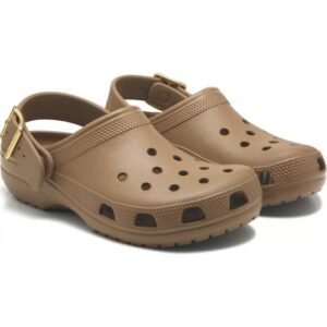 Classic Metallic Buckle Clog