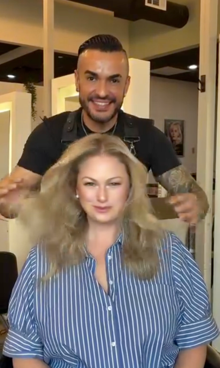 Erin Whitlock, color director at the Erothots salon