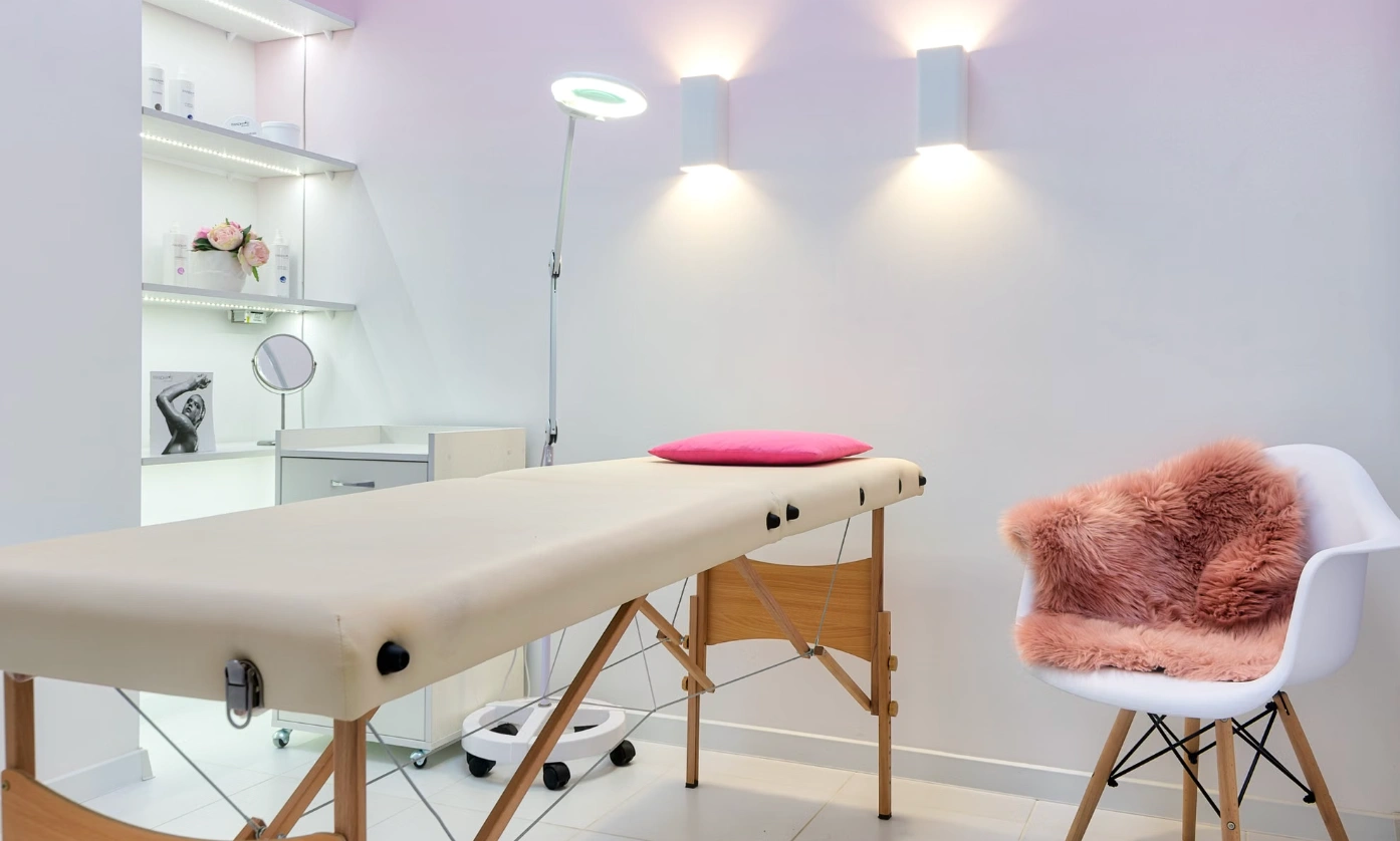 Waxing room set up for a full body appointment at Erothots