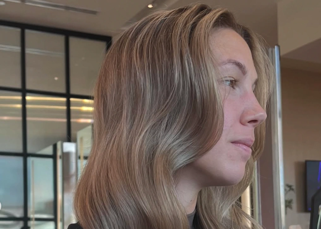 Gray coverage color service at the Erothots salon