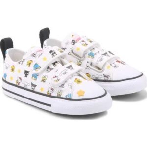 # Kids' Chuck Taylor All Star 2V Low Top Sneaker Baby/Toddler ## About Kids' Chuck Taylor All Star 2V Low Top Sneaker Baby/Toddler The Kids' Chuck Taylor All Star 2V Low Top Sneaker Baby/Toddler brings one of the most recognisable sneaker designs into a child-friendly format. Built with the classic Converse look, this low-top style is adapted for younger feet with easy fastening, lightweight construction, and everyday comfort. Designed for babies and toddlers, this version keeps the timeless Chuck Taylor appearance while adding practical details that make getting ready easier for parents. The dual hook-and-loop straps replace traditional laces, allowing quick on-and-off wear while helping create a secure fit. ## Kids' Chuck Taylor All Star 2V Low Top Sneaker Baby/Toddler Features This toddler sneaker combines classic styling with features made for growing children. The low-top profile allows natural ankle movement, while the adjustable straps provide a comfortable fit throughout daily activities. Key features include: * Classic Chuck Taylor All Star inspired design * Low-top sneaker silhouette * Dual hook-and-loop strap closure * Canvas-style upper construction * Soft textile lining * Cushioned footbed for everyday comfort * Rubber outsole with traction pattern * Heel pull loop for easier entry ## Design Details The Kids' Chuck Taylor All Star 2V keeps the original Converse aesthetic with a simple, versatile shape that works well across different outfits. The low-cut design creates a clean casual appearance, while signature elements such as the rubber toe area and contrast detailing maintain the familiar Chuck Taylor style. Its timeless design makes it suitable for everyday wear without feeling limited to one type of outfit. ## Upper Construction And Materials The sneaker features a canvas upper that provides a lightweight feel while maintaining the classic texture associated with Chuck Taylor shoes. The soft interior lining helps create a comfortable environment for small feet during daily wear. The construction is designed for regular toddler activities, balancing flexibility with enough structure for everyday use. ## Fit And Sizing Notes The dual hook-and-loop strap system allows parents to adjust the fit easily and helps children put on their shoes without dealing with traditional laces. This makes the sneaker a practical option for toddlers who are becoming more independent with dressing. When selecting a size, consider your child's current foot measurements and allow enough room for comfortable movement. ## Comfort And Movement Comfort is an important part of toddler footwear, and the Chuck Taylor All Star 2V focuses on easy movement and everyday wear. The flexible low-top shape allows natural movement around the ankle, while the cushioned interior adds comfort during walking and play. This sneaker works well for: * First steps and early walking stages * Nursery or daycare wear * Family outings * Everyday play * Casual activities ## Sole And Durability The rubber outsole provides a stable base with traction designed for everyday surfaces. The durable sole construction helps the sneaker handle regular toddler movement while maintaining the classic Converse appearance. The combination of canvas upper and rubber sole creates a balance of lightweight comfort and everyday durability. ## Easy On And Off Design One of the most practical features of this toddler sneaker is the two-strap closure system. Instead of traditional laces, the hook-and-loop straps allow parents to quickly secure the shoe while also making adjustments easier throughout the day. This design is especially useful during busy mornings, travel, and daily routines. ## Ways To Style Kids' Chuck Taylor All Star 2V Low Top Sneaker Baby/Toddler The classic design makes this sneaker easy to match with many toddler outfits. Style it with: * Jeans and casual tops for everyday outings * Joggers and sweatshirts for a sporty look * Shorts and lightweight clothing during warmer seasons * Dresses or playful outfits for a classic contrast The simple Converse style works across different colours and clothing choices. ## Best Occasions For This Style The Kids' Chuck Taylor All Star 2V Low Top Sneaker Baby/Toddler is suitable for: * Everyday toddler wear * Playtime * Nursery activities * Family trips * Casual gatherings * Weekend outfits ## Product Details | Feature | Details | | ------------ | -------------------------------- | | Product Type | Baby/Toddler low-top sneaker | | Style | Classic casual sneaker | | Upper | Canvas construction | | Closure | Dual hook-and-loop straps | | Lining | Soft textile lining | | Outsole | Rubber traction outsole | | Fit | Baby and toddler sizing | | Best For | Everyday comfort and casual wear | ## Final Note The Kids' Chuck Taylor All Star 2V Low Top Sneaker Baby/Toddler combines a classic sneaker heritage with practical features designed for younger wearers. With an easy strap closure, lightweight canvas construction, and familiar Converse styling, it offers a comfortable everyday option for toddlers and parents looking for simple, reliable footwear. **Meta Title:** Kids Chuck Taylor All Star 2V Low Top Sneaker Baby Toddler Guide **Meta Description:** Learn about the Kids Chuck Taylor All Star 2V Low Top Sneaker Baby Toddler with details on design, materials, comfort, fit, durability, and styling. **Image Alt Text:** Kids Chuck Taylor All Star 2V Low Top Sneaker Baby Toddler classic shoe **Focus Keyword:** Kids' Chuck Taylor All Star 2V Low Top Sneaker Baby/Toddler