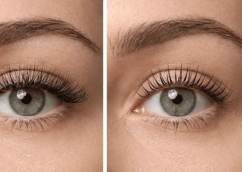 Lash lift treatment being carried out at the Erothots salon