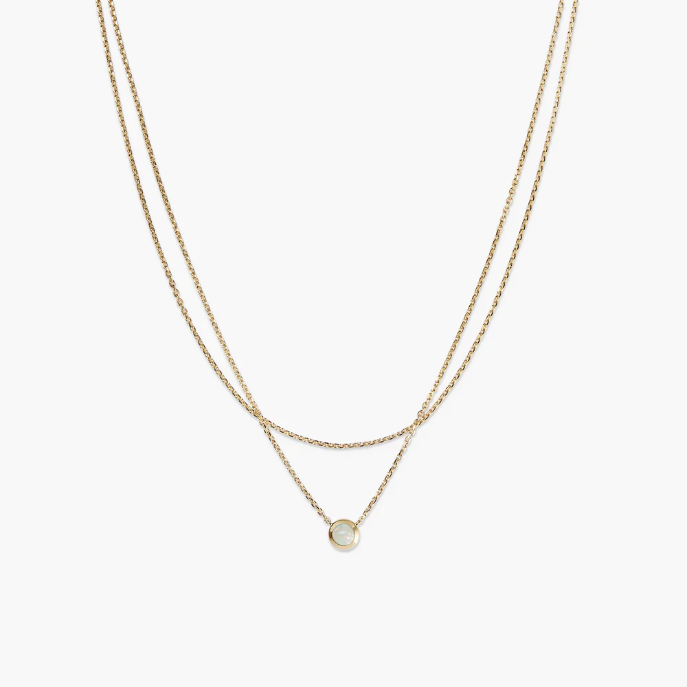 Layered Opal Necklace