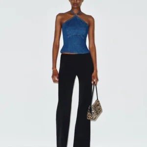 Meghan Denim Halter Top