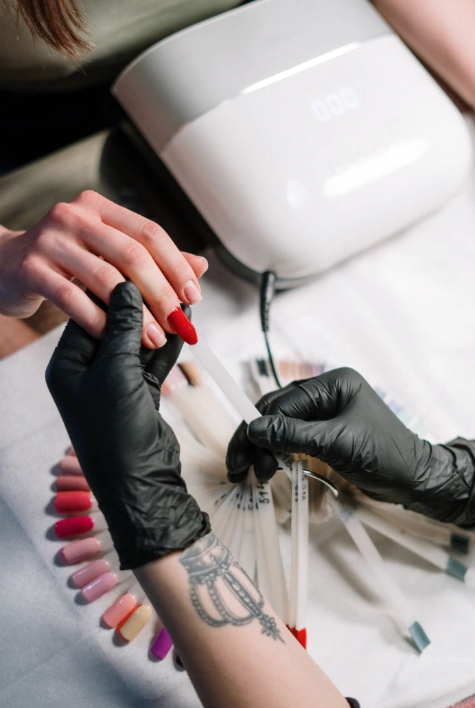 Custom Hand-Painted Artistic Nail Design