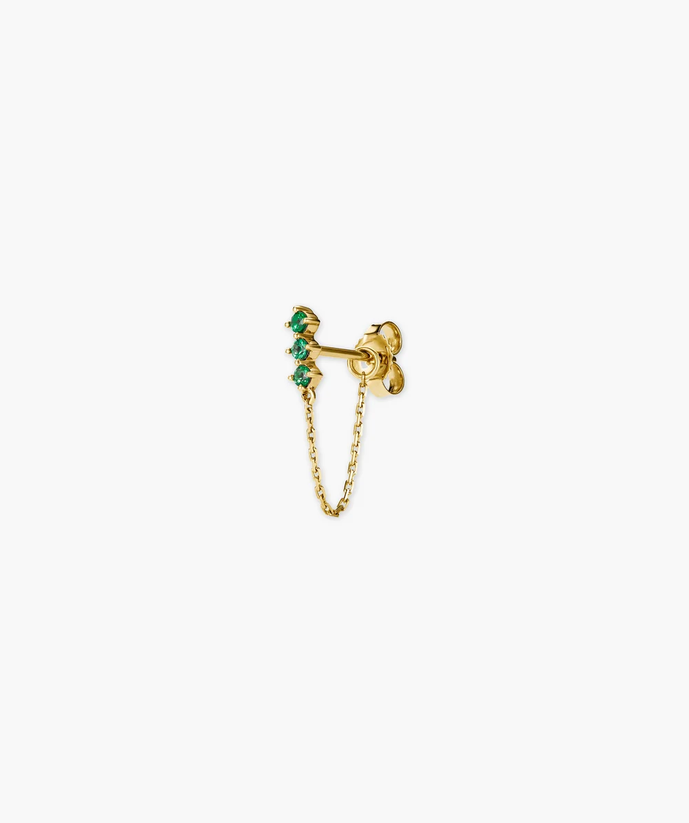 Single Trio Chain Stud