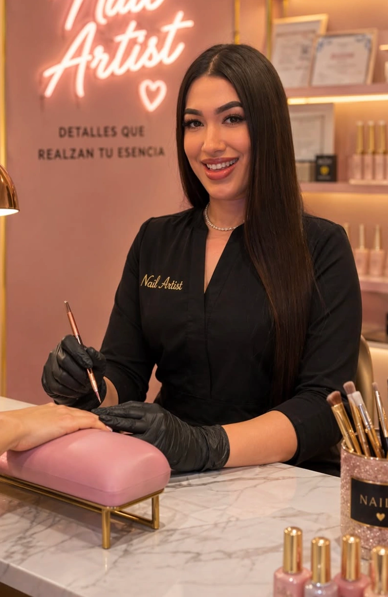 Sterilization equipment and sealed tool pouches at the Erothots salon