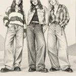 Wide Leg Denim Outfits And The 90s Revival Trend