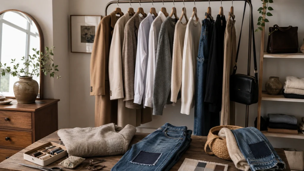 A Capsule wardrobe outfit formulas