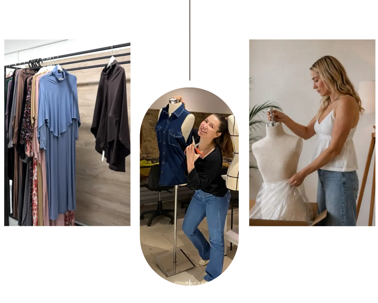 The Erothots fashion studio workroom